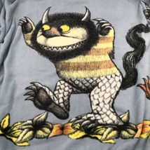 Vintage Where the Wild Things Are Handmade Blue Blanket Max -- 40&quot; x 58&quot; - $37.39