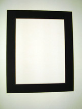Picture Framing Mats 8x10 for 5.25 x 7.7 page Black custom SET OF 25 - £12.58 GBP