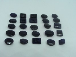 240Carats 25 Pieces Blue Sapphire Color Enhanced Gemstones Pack Lot Gems EL1256 - £49.82 GBP