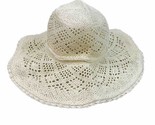 Straw Bucket Hat Women’s Crochet Straw 100% Paper Straw Beige Nude - $8.90