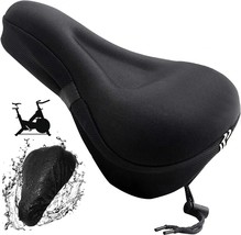 Bike Seat Cushion Cover For Peloton, Soft Gel Padded Bicycle Seat Cover For - £28.42 GBP