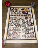 Louisiana State University Tigers Mike’s Cajun deli poster 1985 signed &amp;... - £72.72 GBP