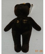 Salvino&#39;s Bamm Beanos Plush Bear Roger Maris #9 New York Yankees Dark Brown - $10.08