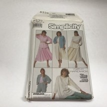 Simplicity Vtg 1987 Pattern 8339 SHIRT, PANTS, SKIRT &amp; TOP Sewing Uncut ... - £4.66 GBP