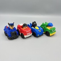 Lot of 4 Play Cars Chase Paw Patrol, Little People Fireman, Batman, Cons... - $19.79