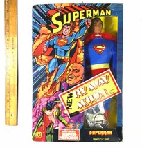 SUPERMAN 12 1/2&quot; Vintage Action Figure By MEGO (1977) Unopened Box - £491.56 GBP