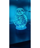 BB-8 . 3D Night Light USB Touch Bedside Lamp 7 Colors Changing LED Lamps - £7.78 GBP+