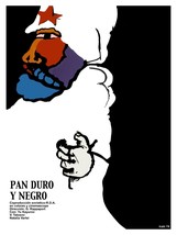 3116.Pan duro y negro.Black and hard bread 18x24 Poster.Russian.Home int... - $28.00