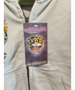 Don Ed Hardy Boys 4T Zip Front Light Blue Hoodie New With Tags Cotton Blend - £37.29 GBP