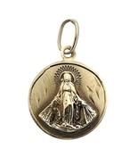 Medal of the immaculate conception Unisex Charm 14kt Yellow Gold 477895 - $223.04 CAD