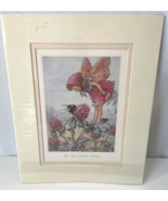 The Red Clover Fairy Art Print Cicely Mary Barker Pastel Floral Whimsica... - $19.79
