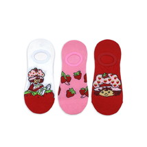 Strawberry Shortcake Women&#39;s Print Stay Put Liner Socks, 3-Pack, Shoe Si... - $12.86