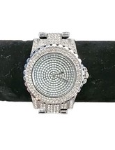 Womens Bling Rhinestone Silver Watch w Link Removal Tool Boxed  Glam Gli... - £12.80 GBP