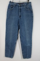 Vtg 90s Gloria Vanderbilt 14 30&quot; High Waist 100% Cotton Classic Fit Taper Jeans - £37.21 GBP