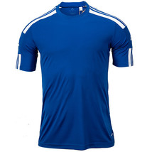 adidas Squadra 21 Jersey Men&#39;s Soccer T-Shirts Tee Top Blue Asia-Fit NWT... - $32.31