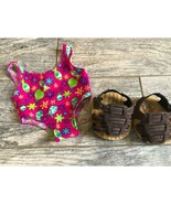 BABW Build a Bear Workshop Swimsuit Sandals Outfit Teddy Clothing Shoes ... - $18.21