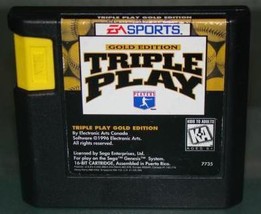 SEGA GENESIS - EA SPORTS - TRIPLE PLAY GOLD EDITION (Game Only) - £6.28 GBP