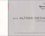 2016 Nissan Altima Sedan Owner&#39;s Manual Original [Paperback] Nissan - $36.58