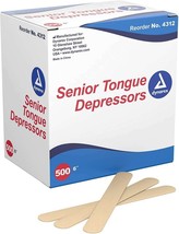 Dynarex PACK of 2 Cases Tongue Depressor, Office or Crafts 6 Inches, Non... - $542.42 MXN