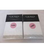 2 Ralph Lauren Spencer Cable Embroidery king shams Stone Grey $300 - $1,760.11 MXN