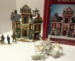 St Nicholas Square No 1 FIRE STATION Light Up House Building with Figures - £23.22 GBP