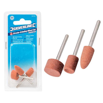 3PC ROTARY TOOL GRINDING STONE SET DIY Craft Drill Dremel Bits For Metal... - $6.49