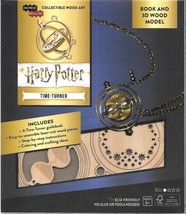 Harry Potter Movie Time-Turner 3D Laser Cut Wood Model &amp; Deluxe Book NEW... - £12.98 GBP