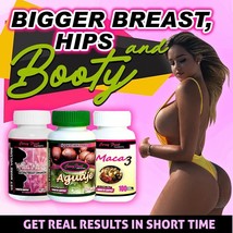 Bigger Butt, Breast &amp; Wider Hips : Aguaje + Maca +Wild Hinojo Pills In Few Weeks - £45.05 GBP