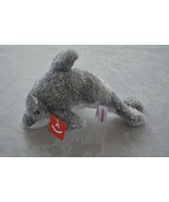 NEW Aurora Gray Bottle Nosed Dolphin Ocean Marine Plush Stuffed Animal T... - $185.44 MXN