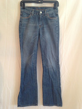 7 For All Mankind Vintage Women&#39;s Jeans Medium Wash Straight Leg Size 25 X 31&quot; - £22.52 GBP