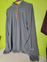 Nike Running Dri Fit Element 1/4-Zip Pullover Mens Large Heather Gray At... - $34.30