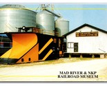 Neve Aratro Mad River Nkp Ferrovia Museo Bellevue Ohio Oh Unp Cromo Post... - $4.04