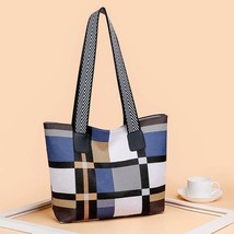  Women Handbag Fashion Plaid  Tote Bag Large Capacity Messenger Bag   Designer W - £136.99 GBP