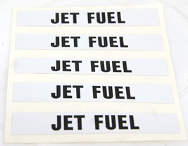 Adhesive Decal Labels 5 per Sheet “JET FUEL”    #6583 - $5.93