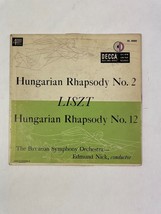 Hungarian Rhapsody No 2 LISZT Hungarian Rhapsody No 12 Edmund Nick Vinyl... - £12.65 GBP