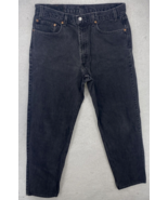 Levi’s 550 Jeans Men&#39;s Size 36x34 Straight Leg Y2K Vintage Black Relaxed... - £23.36 GBP