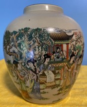 Chinese Porcelain Qing Guangxu Famille Rose 紅樓夢十二金釵 Bean Green Glaze Pot... - €39,20 EUR