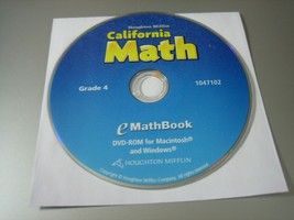 Houghton Mifflin California Math - eMath Book - Grade 4 (PC &amp; MAC, DVD-ROM) - £6.51 GBP