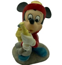 Vintage Walt Disney Productions Mickey Mouse Fireman Chief Ceramic Figurine - $14.48