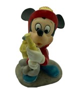 Vintage Walt Disney Productions Mickey Mouse Fireman Chief Ceramic Figurine - $19.80 CAD