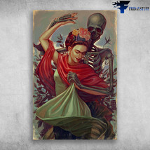 Frida Kahlo Death Painting A Dance With Death - £12.48 GBP