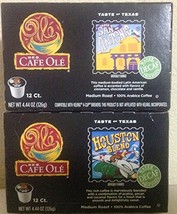 Cafe Ole Taste of Texas DECAF Bundled San Antonio/Houston Single Serve Coffee Cu - $29.66