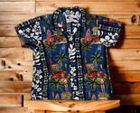 Nui Nalu Hawaii Short Sleeve Surfing Print Shirt  Hawaiian Size 3 Blue F... - $9.89