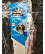 DOGNESS Reflective Pink  Collar XS/S Up to 25 lbs/ 12 kg 1.3* 21-34cm - $20.31 CAD
