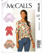 McCall&#39;s M7903 Misses 14 to 22 Ruffled Pullover Top Uncut Sewing Pattern... - £11.82 GBP