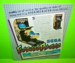 Enduro Racer Video Arcade Game Magazine Print AD 1986 Retro Vintage Art Promo - £13.60 GBP