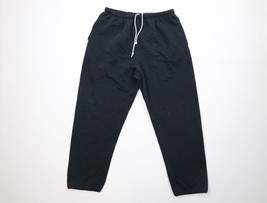 Vintage Streetwear Mens Large Distressed Blank Wide Leg Sweatpants Pants... - $34.60