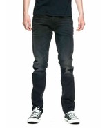$249 NUDIE JEANS CO. Dude Dan Button Fly Jeans ORGANIC Cotton Black Ride... - $2,801.77 MXN