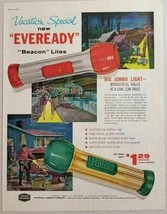 1958 Print Ad Eveready Beacon Lites Flashlights Camping,Boating Union Carbide - £11.91 GBP