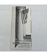 Vintage 1960s Bennington Museum Vermont Brochure - $17.81
